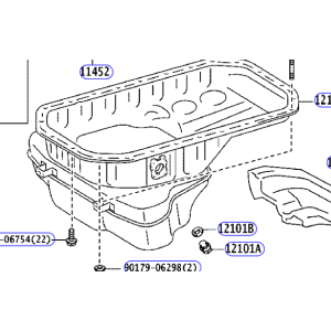 Bunnpanne Toyota Hilux 1210130090, 12101-30090
